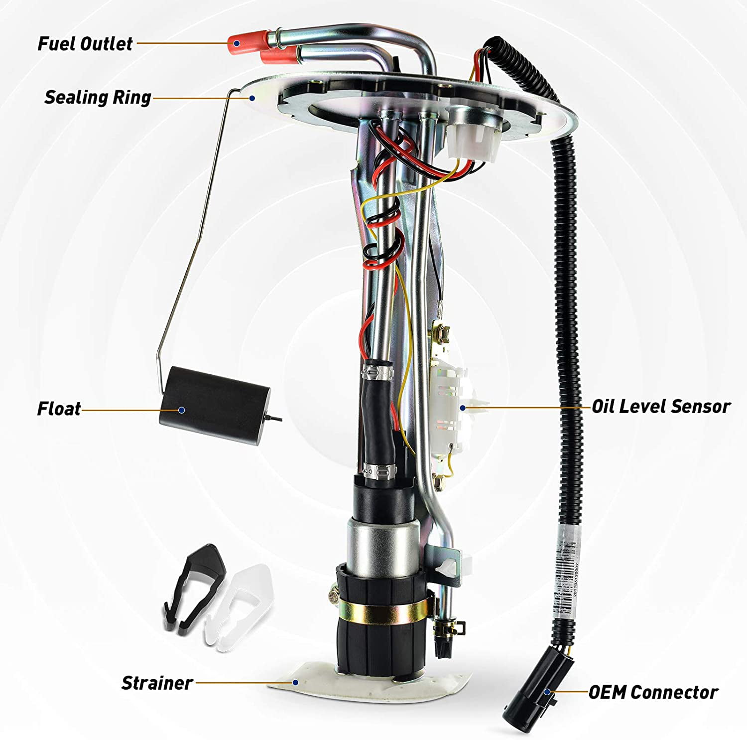 Fuel Pump Assembly E2237S for 1999 2000 2001 2002 2003 Ford F150 F250 V8 4.6L 5.4L