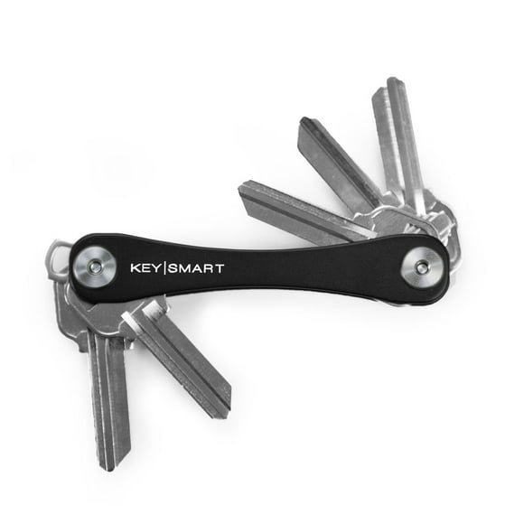 Organizador de llaves compacto KeySmart de aluminio negro