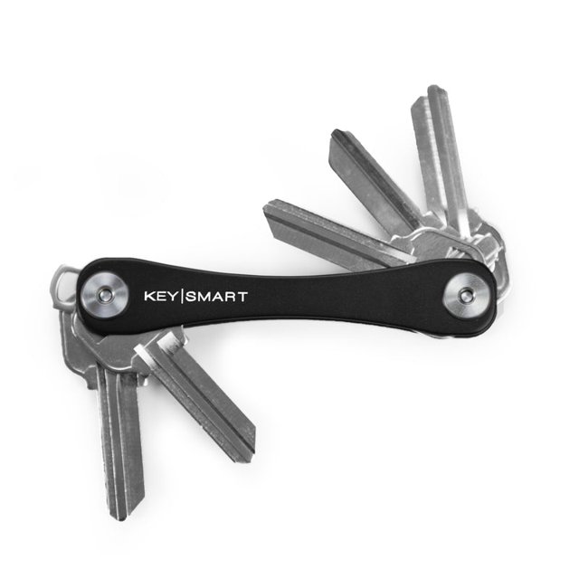 Organizador de llaves compacto KeySmart de aluminio negro