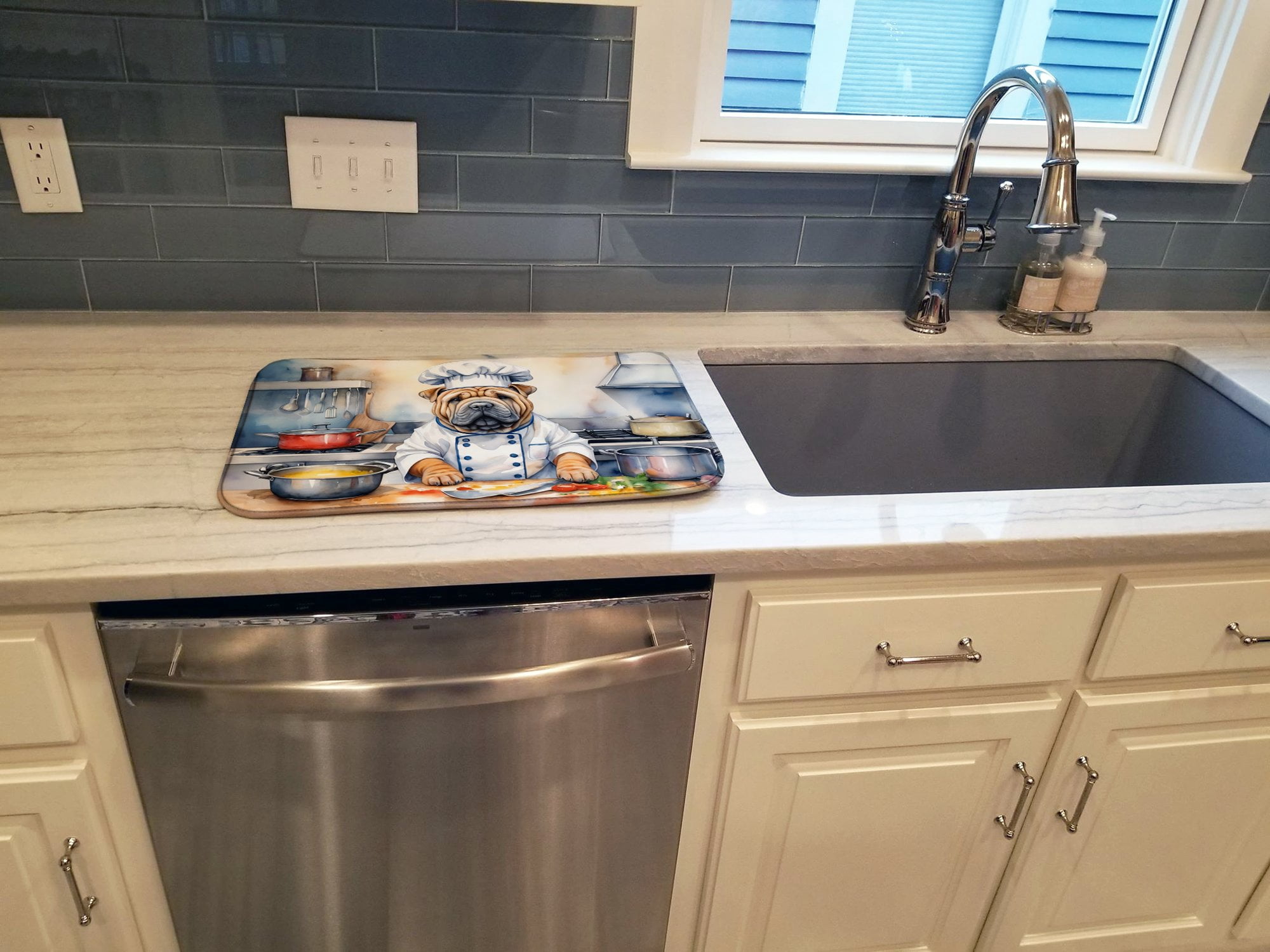 Shar Pei The Chef Dish Drying Mat