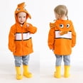 thumbnail image 2 of Younger Tree Baby Boy Girl Raincoat Kid Cute Cartoon Hoodie Zipper Rain Jacket Outfits for 3-4T, 2 of 8