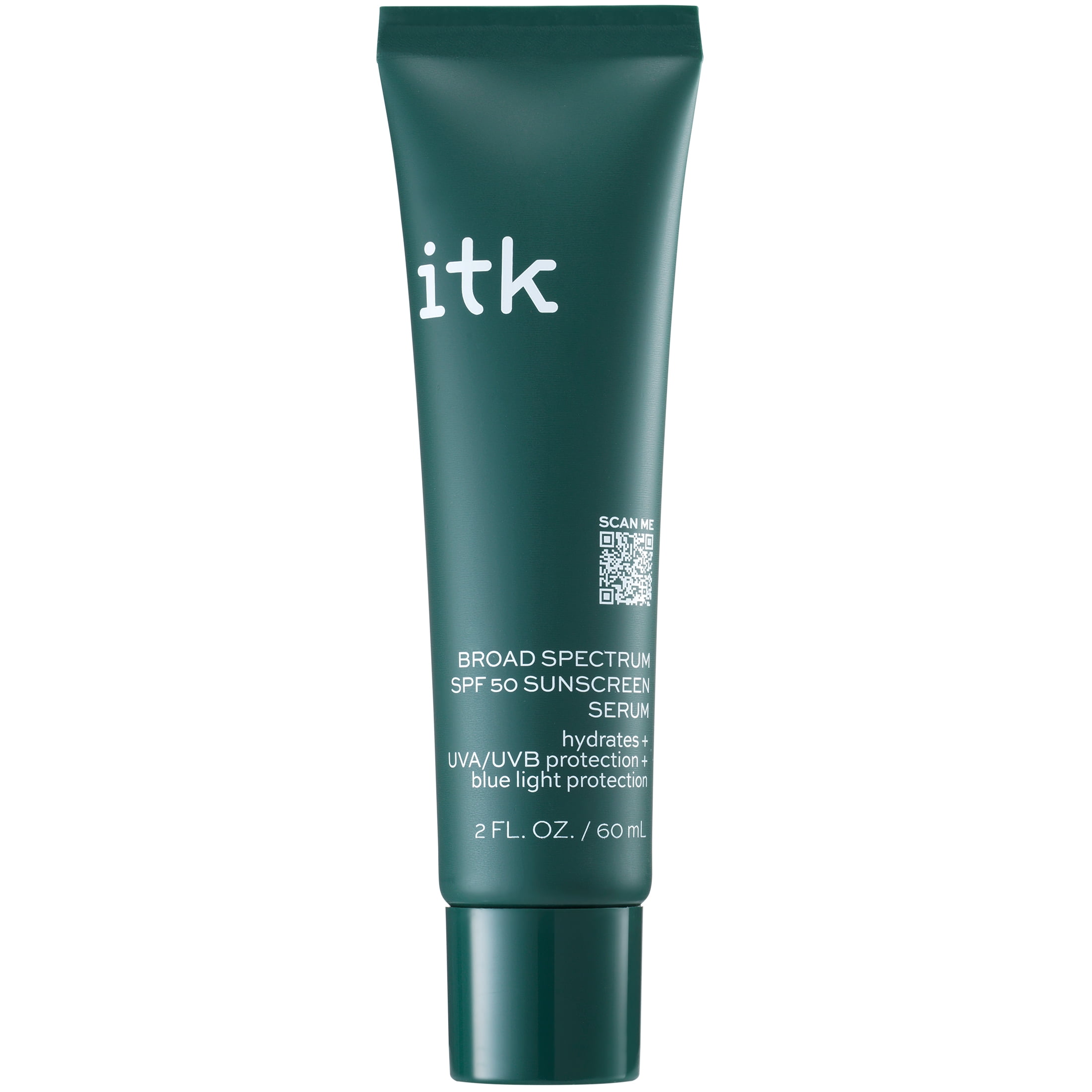 ITK Broad Spectrum SPF 50 Sunscreen Serum with Vitamin E + Zinc Oxide, 2 oz