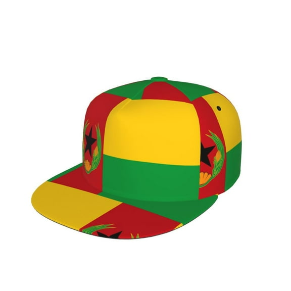 Men Women Cape Verde Flag Flat Bill Hip Hop Visor Snapback Hat Adjustable Baseball Cap
