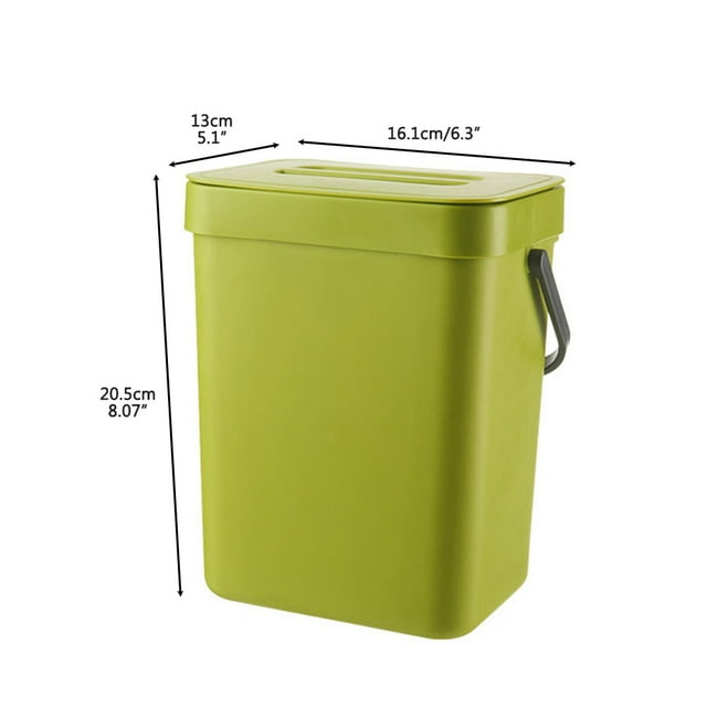 Small Kitchen Compost Bin 3L Kitchen Waste Bin Household Countertop Container With Lid For Rubbish Composter