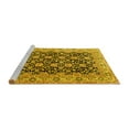thumbnail image 2 of Ahgly Company Machine Washable Indoor Round Persian Yellow Traditional Area Rugs, 6' Round, 2 of 4