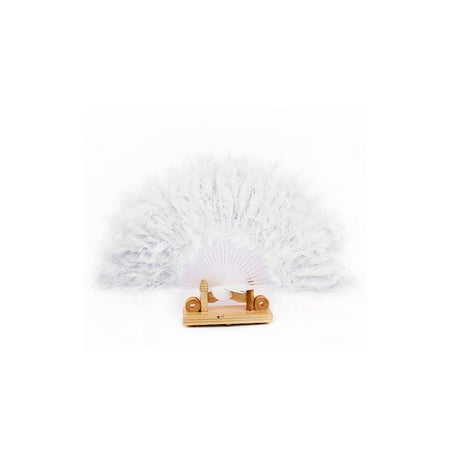 

Daiosportswear Clearance Nice Feather Fan for Dance Props Hand Feather Folding Fan Wedding Wh