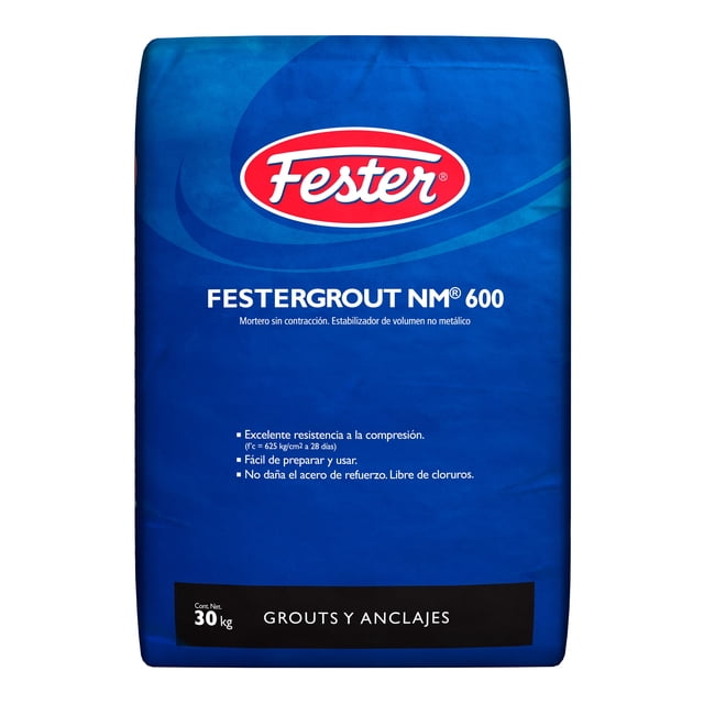Mortero sin Contracción Estabilizador de Volumen no Metálico Fester Festergrout NM 600 30 KG