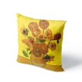 thumbnail image 4 of Funda de cojín con estampado de girasol y noche estrellada con pintura al óleo de Van Gogh para decoración del hogar, sala de estar, sofá, funda de almohada de 45 x 45 cm, 4 of 5