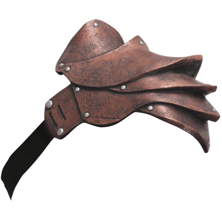copper pauldron shoulder armour