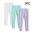 thumbnail image 2 of zbxnLI Toddler Girls Leggings 3 Pack Kids Girls Stretch Soft Full Length Pull on Leggings 2-13 Years, 2 of 9