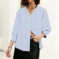 thumbnail image 2 of TaTaai Women's Fashion Spring And Summer Button Up Cardigan 3/4 Quarter Sleeve Jacket V-neck Top/shirt Gift, 2 of 6