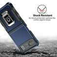 thumbnail image 5 of TJS for Motorola Razr 2023 / Razr 40 Phone Case, [Military Grade] Heavy Duty Magnetic Support Ring Kickstand Cover for Moto Razr 2023 / Razr 40 (Blue), 5 of 7