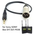 thumbnail image 2 of POINTERTECK Câble Audio 3.5mm XLR 3 Broches pour Sony UWP D11 D21 Microphone Enregistrement Sonore, 2 of 6