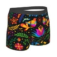 thumbnail image 3 of Fotbe Mexican Flower Traditional1 Men’s Total Support Pouch Boxer Briefs, X-Temp Cooling, Moisture-Wicking Underwear, Regular, Long-leg and Trunk-XX-Large, 3 of 9