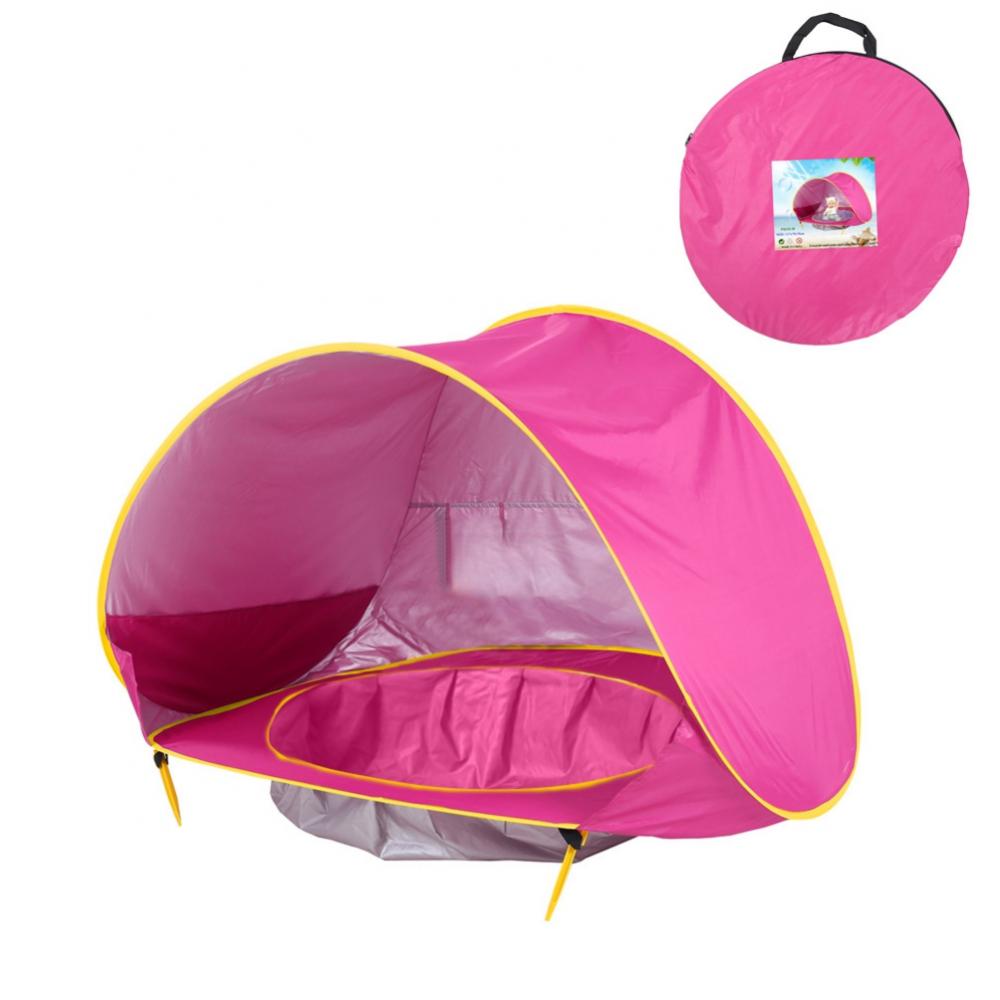 Baby Beach Tent with Pool, UPF50+ Pop Up Shade Tent for Infant, Baby Beach Sun Shade Pool with