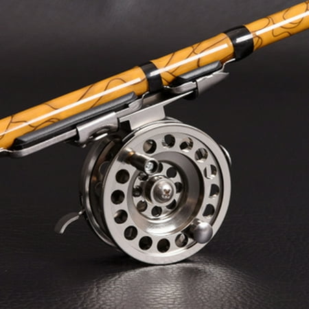 Opolski D50/D60 Ultralight CNC Aluminum 1:1 2 Bearings Ice Fly Fishing Reel Right Hand