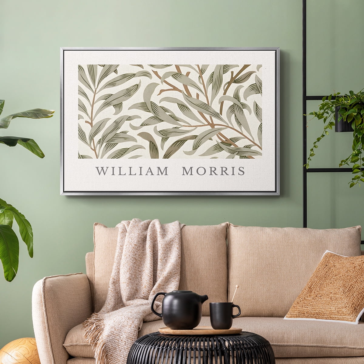 Vintage Botanical Print-LXIII By Wexford Home Framed in Silver Wood Gallery Wrapped Canvas 17 in. x 25 in.