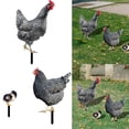 thumbnail image 2 of 3 Pcs Décoration Maison Poulet Sculpture de Jardin Réaliste Art de Cour Décor Rustique Extérieur, 2 of 9