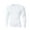 White, variant on Men's thermal Compression Shirt Fleece Lined Long Sleeve Crewneck Athletic Base Layer Cold Weather Gear Fitness Workout Top White