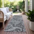 thumbnail image 6 of Addison Rugs Chantille Indoor/Outdoor Transitional Paisley Gray Washable Runner Rug, 2'3" x 7'6", 6 of 6