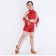 thumbnail image 4 of Cowsor Girls Sequin Dance Dress Costume Fringe Latin Dresses Spaghetti Strap Tassel Outfit, 4 of 5