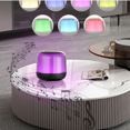 thumbnail image 4 of Night Light with Wireless Speaker, Trendy Music Bedside Lamp, Dimmable Warm White Light & RGB Color Changing(White), 4 of 4