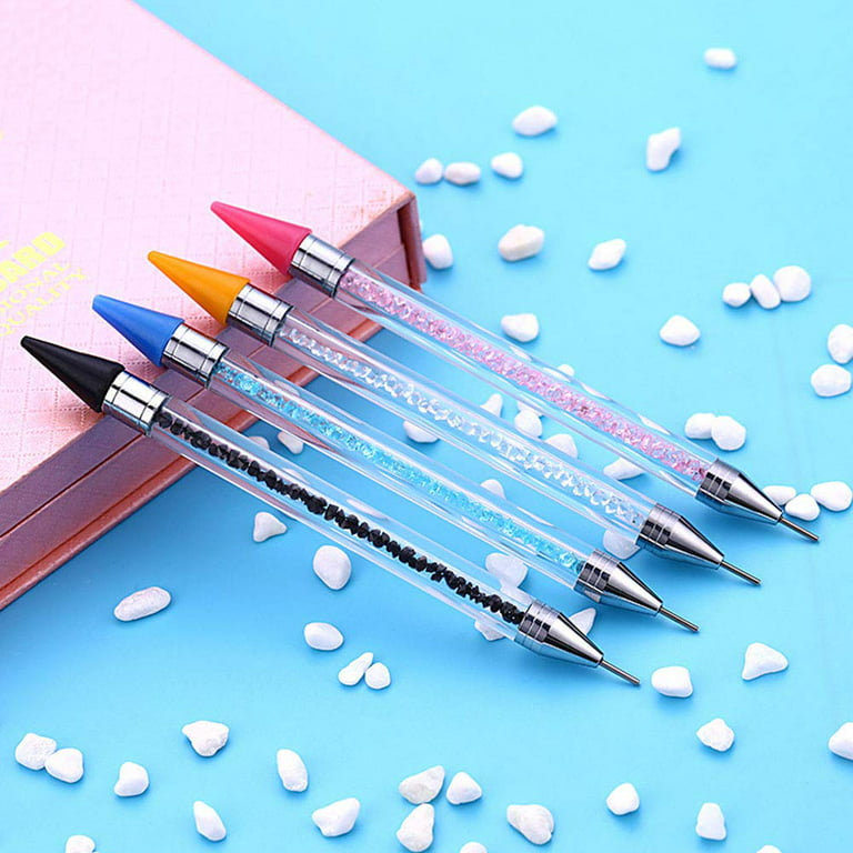 Professional Dual-ended Rhinestone Picker & Dotting Tool with Wax Pick -  Resin Rockers