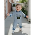 thumbnail image 6 of BemeyourBBs Baby Boys Sweatshirts Rompers Golf Letter Embroidery Fall Clothes, 6 of 9