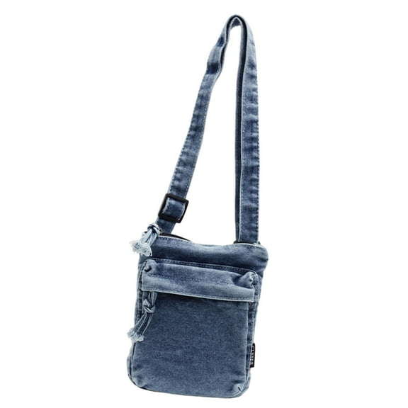 Shoulder Bag Denim Phone Purse Handbag Adjustable Strap Small Size for Women Men Commuting Traveling