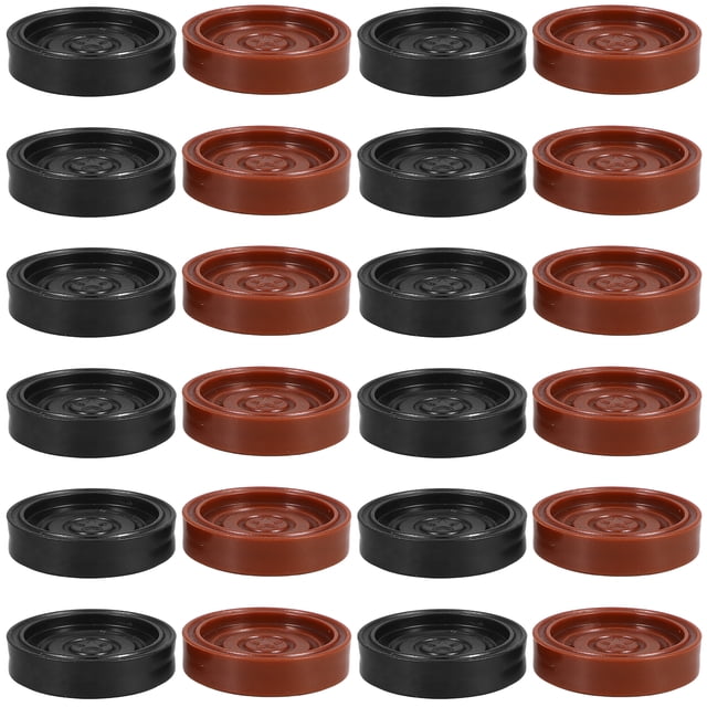 Miangastore 24pcs Plastic Chess Pieces for Checkers and Chess Unique Board Game Accessories Backgammon Pieces Replacement Round Backgammon Pieces