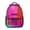 Red and Pink, variant on Purple and Black Wavy Checkered Pattern Backpack for School, Cute School Bag with Adjustable Shoulder Straps and Padded Back, 15.3"x11"x6.7"