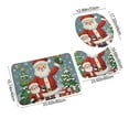 thumbnail image 3 of Horivan 1 Packs Christmas Bathroom Rug 3 Piece Soft Absorbent Non Slip Floor Mats Holiday Decor for Toilet Shower Home Kitchen Laundry Room, 3 of 6