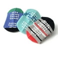 thumbnail image 3 of Fraobbg 12 Pairs Baby Non Slip Crew Socks Toddlers Infant Cotton Skid Grips Socks 6Months-7 Years, 3 of 9