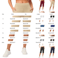 thumbnail image 3 of Only Moment Women's Bermuda Long Shorts Polyester,Spandex High Waisted Work Travel Pants with Pockets Stretchy Business Casual Slacks Yoga Shorts Blue,S, 3 of 8