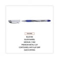 thumbnail image 3 of Gel Pen, Stick, Medium 0.7 Mm, Blue Ink, Silver/blue Barrel, Dozen | Bundle of 10 Dozen, 3 of 8