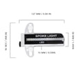 thumbnail image 3 of 32 LED Bike Spoke Light Colorido Bicicleta Neumático Neumático Linternas para Ciclismo Nocturno, 3 of 7