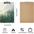 thumbnail image 2 of Fashion Design Letter Size Wooden Clipboards for Friends, Cute Custom Pattern, A4 Standard Size 9" x 12.5" with Low Profile Metal Clip, Forest Printed, Gift for Birthday 12.5"x9", 2 of 6