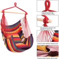 thumbnail image 1 of Hammock Chair Hanging Rope Swing with 2 Cushions  Anti-Slip Rings for Any Indoor or Outdoor Spaces, 1 of 8