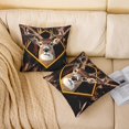 thumbnail image 2 of Erosebridal 3D Deer Cushion Cover 22x22 Inch Elk Antler Throw Pillow Cover Tree Jungle Branch Pillow Cover Woodland Safari Animal Decorative Pillow Cover Reversible Soft Bedroom Decor, 2 of 6
