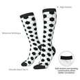 thumbnail image 6 of Fotbe Soccer Ball print Women's Men's Novelty Crew Socks Cotton Socks Knee High Socks for Walking,Running,Nurses,Pregnancy, 6 of 8