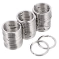 thumbnail image 3 of OULII 50Pcs Small Metal Rings Stainless Steel Silver DIY Crafts For Users, 3 of 8