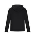 thumbnail image 4 of Herrnalise Men Casual Solid Sports Fitness Sweater Cardigan Hooded Long Sleeve Zipper Sweater Jacket Black, 4 of 7