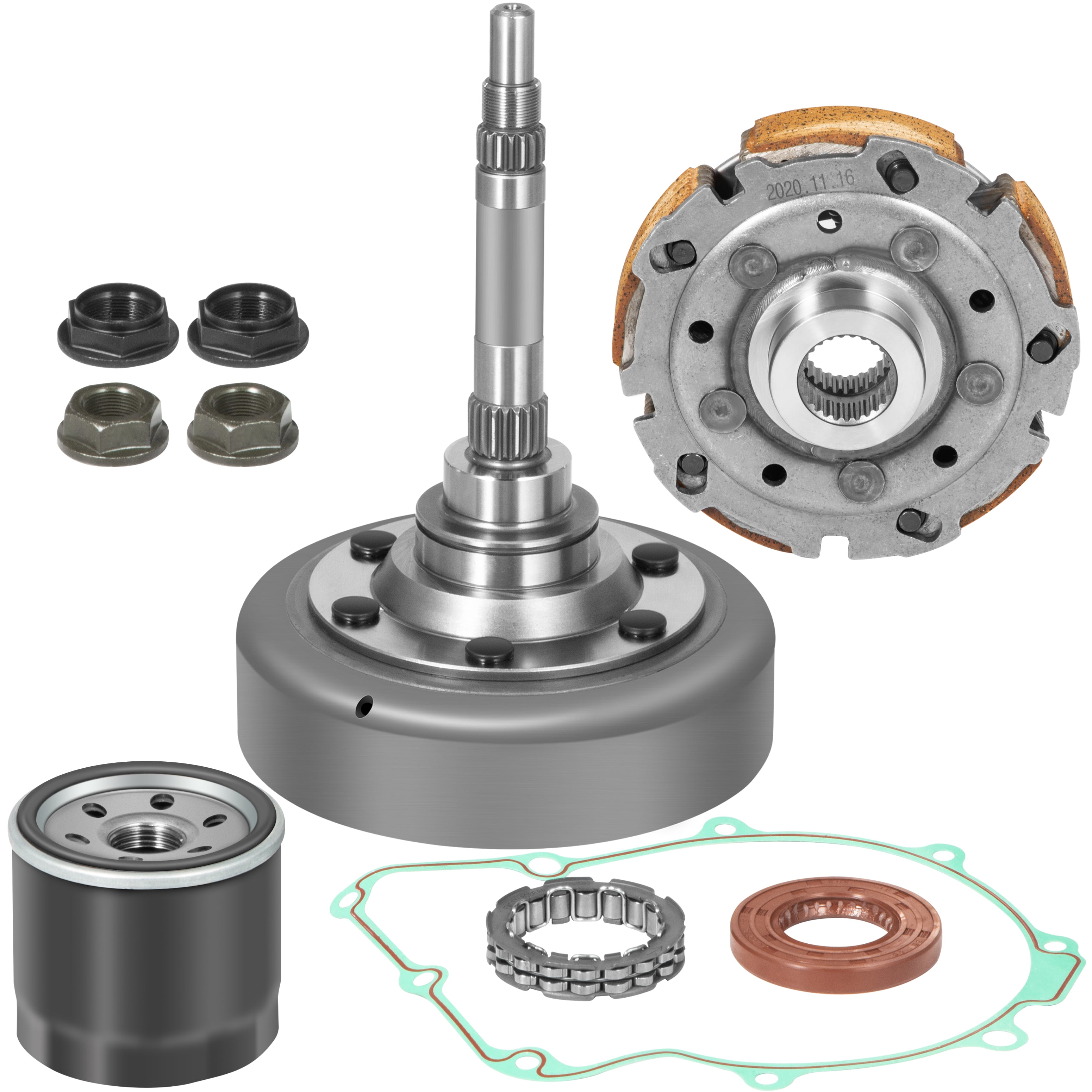 VEVOR Wet Clutch Kit UTV ATV Wet Clutch Shoe Kit Wet Clutch Housing Kit, Compatible with UTV ATV