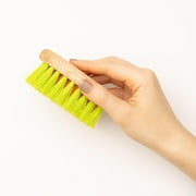 Konex Wooden VegeBrush - Vegetable Brush Scrubber, Produce Brush for Cleaning Fruits and Vegetables, Veggie Scrubber, Potato Scrubber (1 Pack)