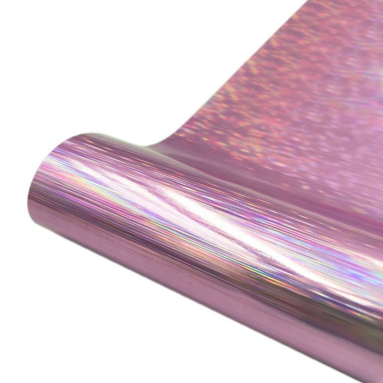 HTVRONT 12 x 10FT Holographic Sparkle Silver Glitter Adhesive Vinyl  Permanent Roll for Cricut 