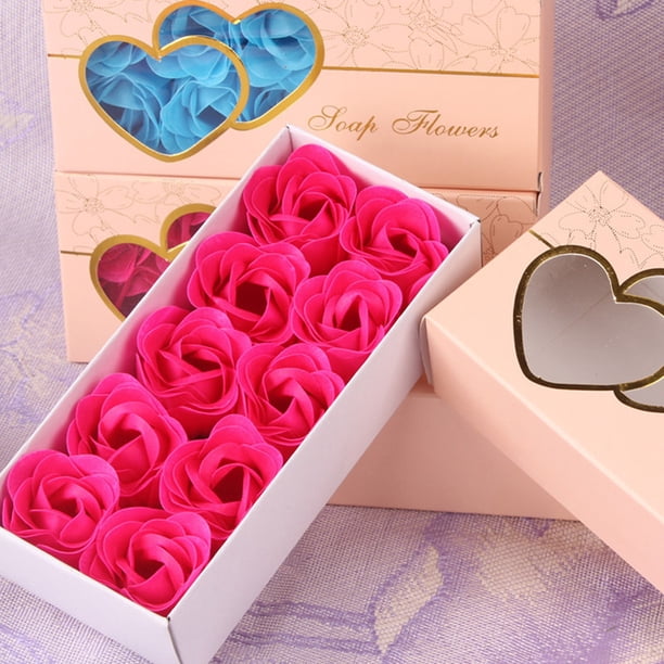 Baño perfumado cuerpo pétalo rosa flor jabón decoración de boda regalo mejor 10pc