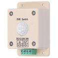 thumbnail image 3 of Capteur de Corps Humain Infrarouge DC12-24V Contrôleur de Lampe LED Interrupteur Inductif Automatique PIR, 3 of 7
