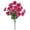 A002Hot Pink, variant on Artificial Outdoor Flowers, Faux Pink Magenta Blossoms, 2 Pack Fake Silk Floral Stems, Non Wither Decor for Patio Garden Porch Table Front Door Balcony Yard Home Wedding Decorations