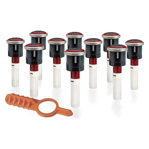 MP Rotator Nozzles 10-Pack - MP1000 90-210 Degree, 8-15ft Range - Sprinkler Nozzles with Free Installation Tool