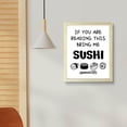 thumbnail image 5 of Designs ByLITA If You Are Reading This-Bring Me Sushi, 5 x 7 Wooden Framed Print Inspirational Wall Art | Decoration For Sushi Lovers, 5 of 6